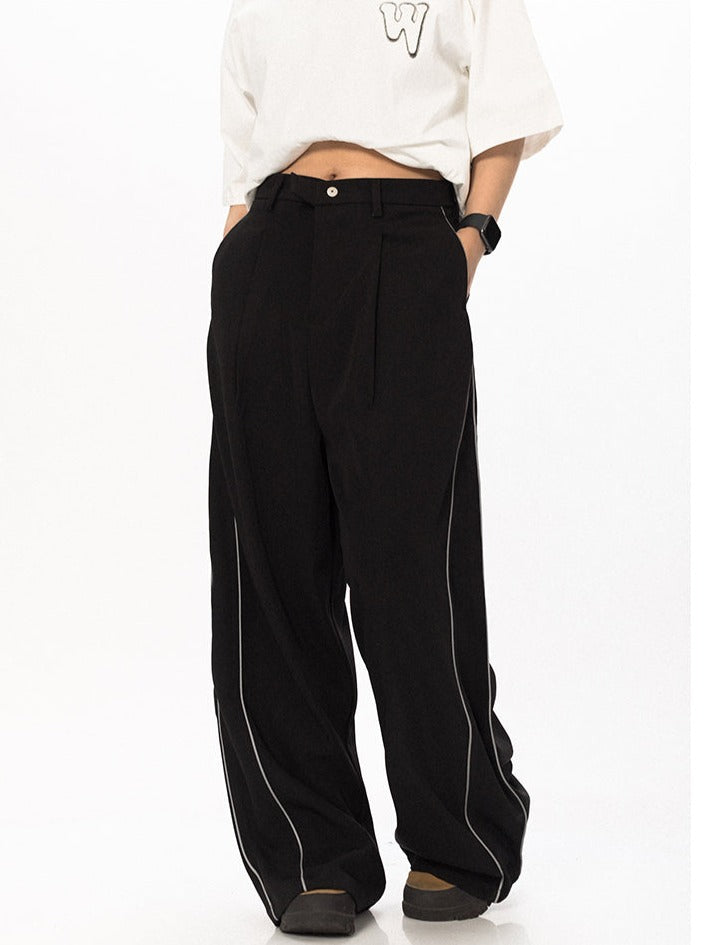 Piped V Relaxed pants