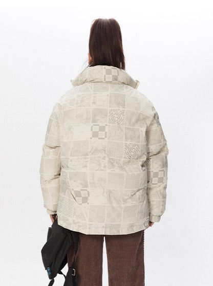 Mono Patchwork Puffer Jacket