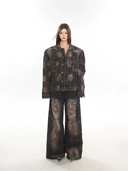 Vintage Destroyed Grunge Jeans