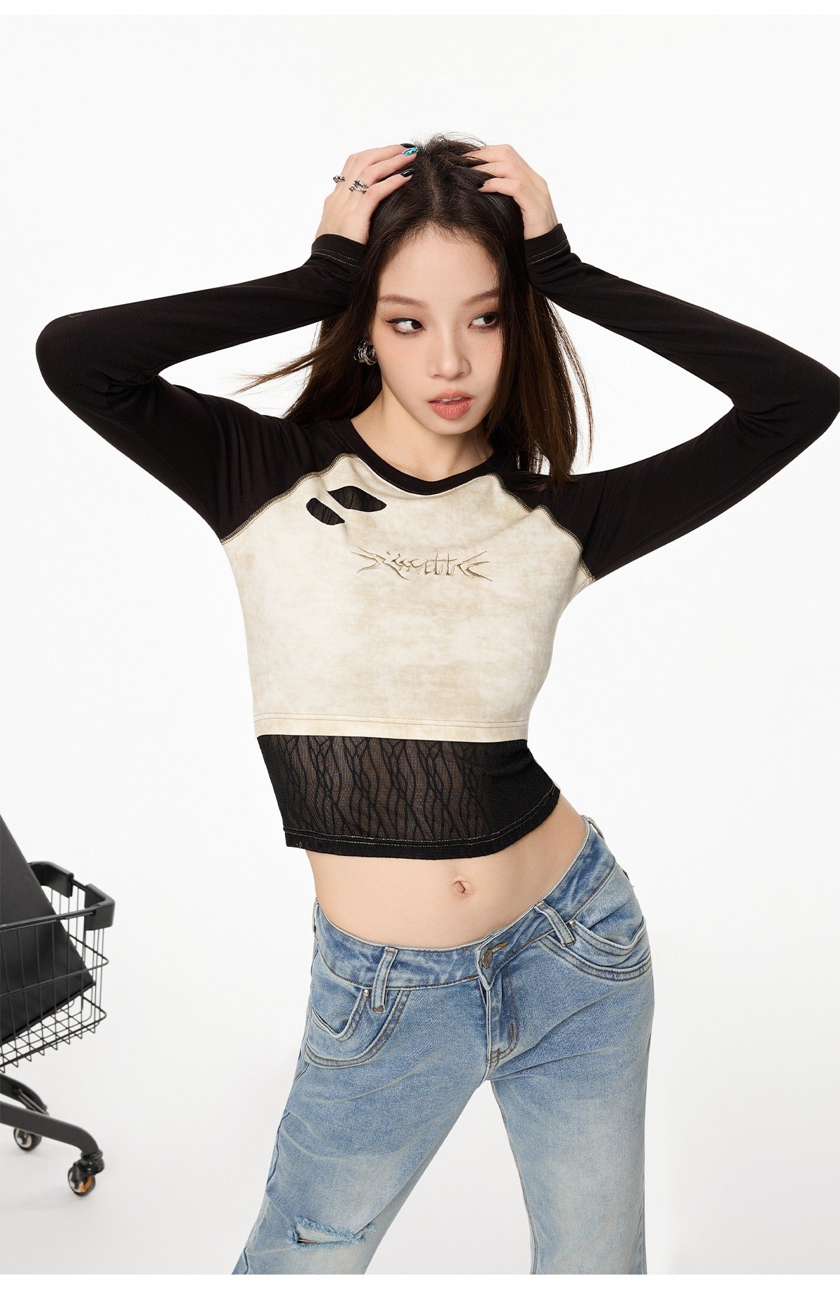 Vintage Raglan Long Sleeve Top