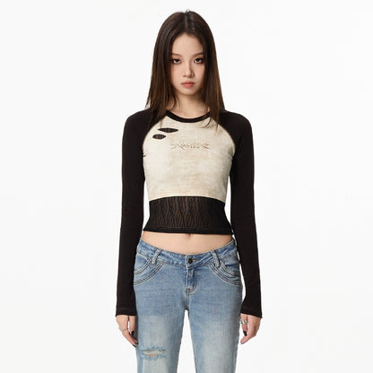 Vintage Raglan Long Sleeve Top