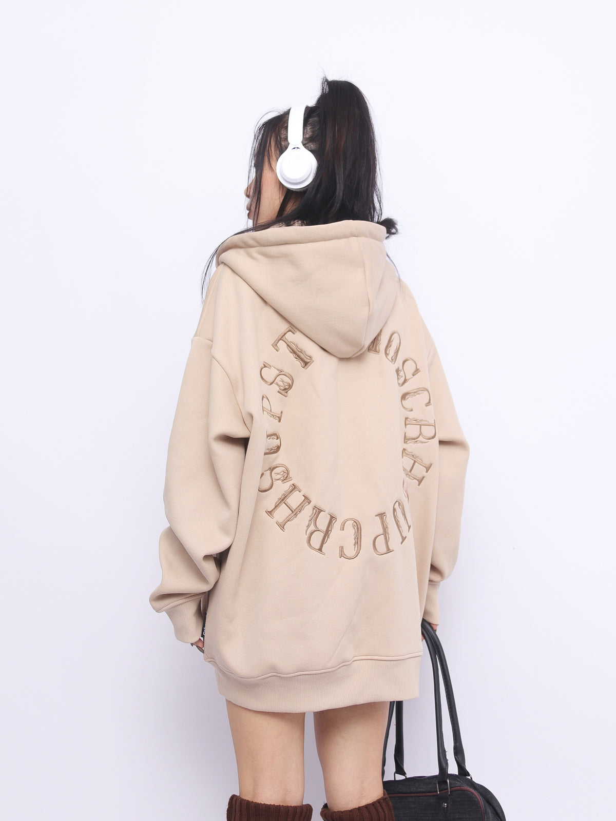 Not Sad Embroidered Hoodie