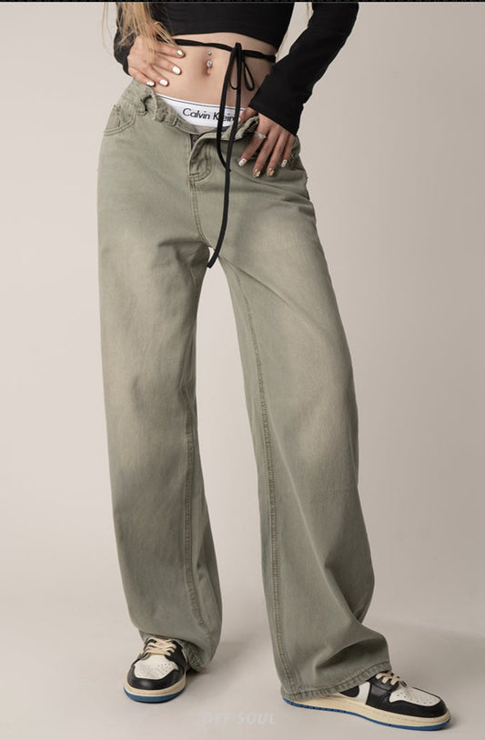 Relaxed Straight Leg Jeans