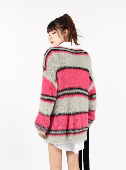 Pastel Striped Cardigan
