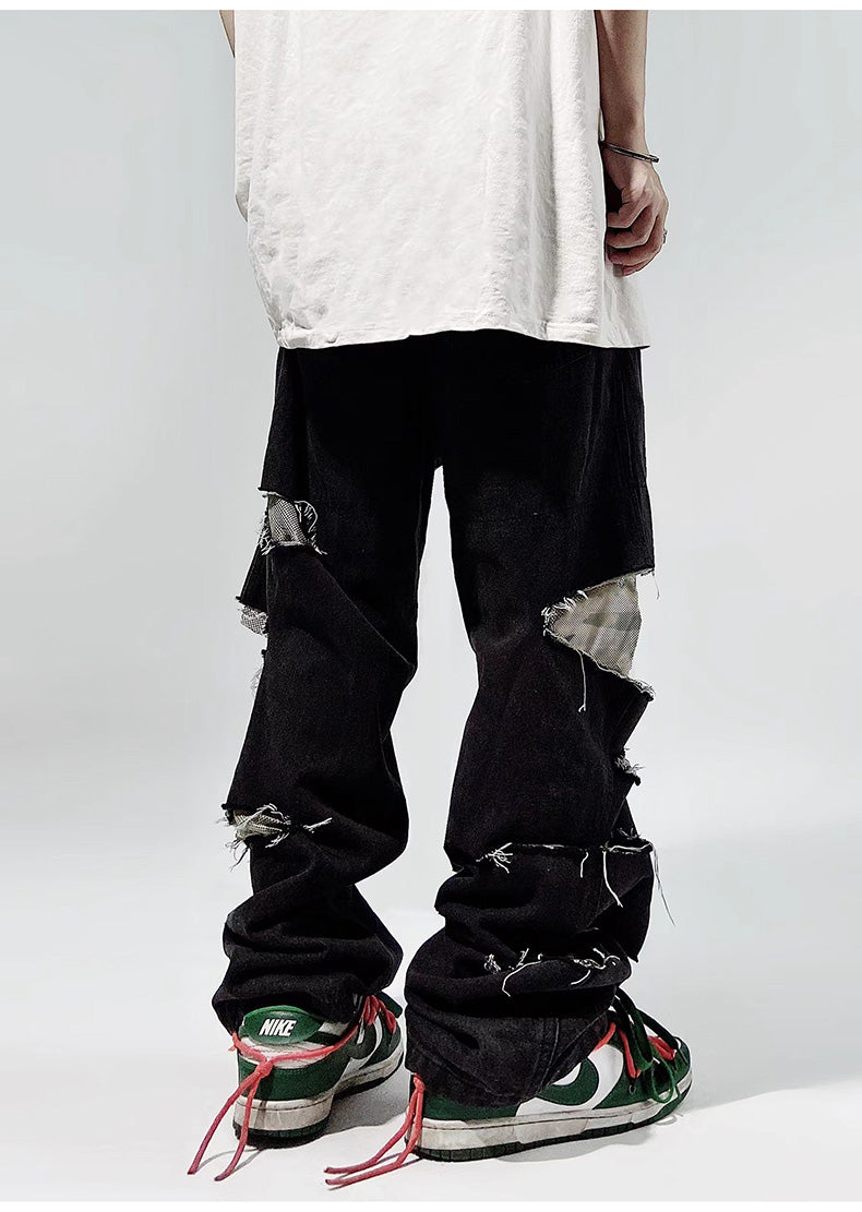 Ripped Baggy Distressed Jeans