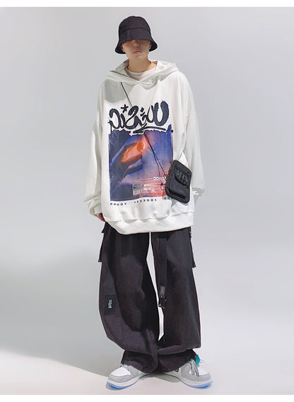 Baggy Washed Cargo Jeans