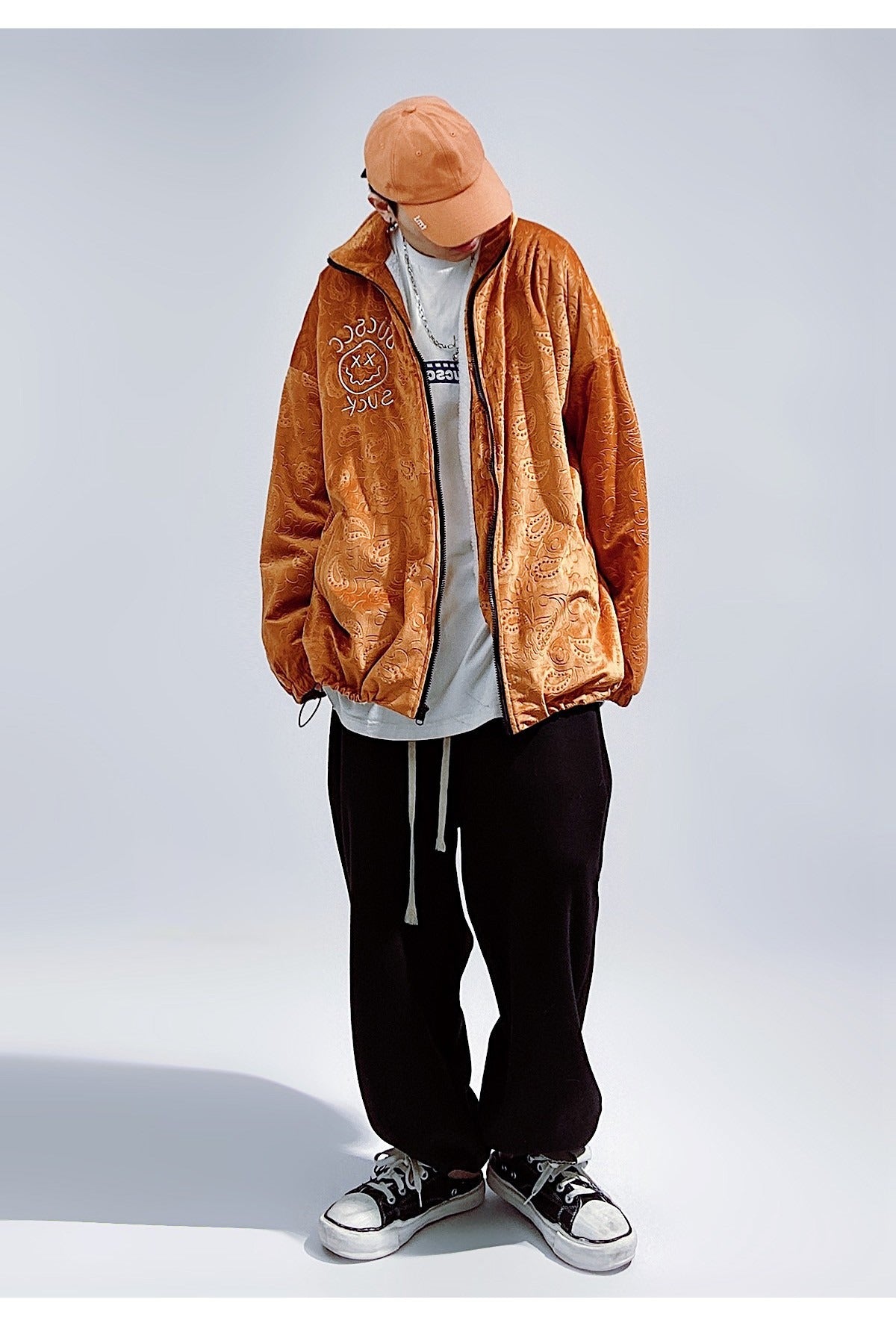 Paisley Velour Bomber Jacket