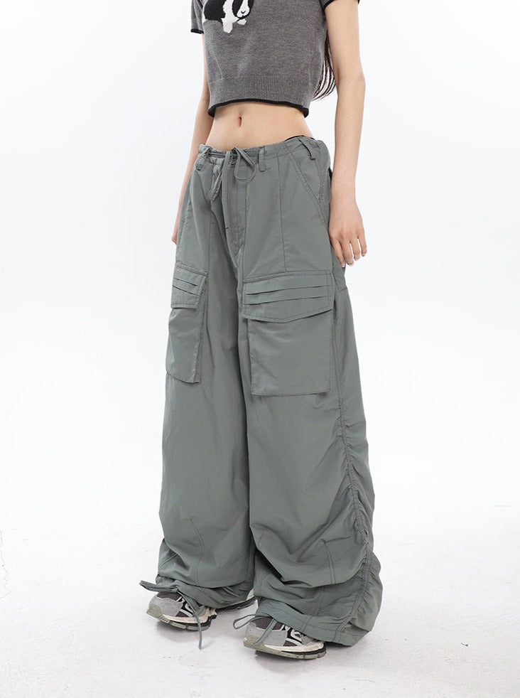 Slouchy Ruched Cargo Pants – LATENITEX