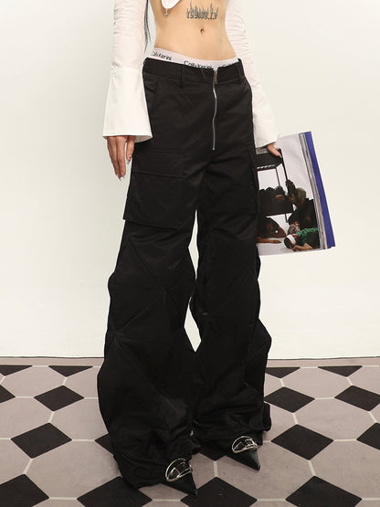 Diamond Flared Cargo Pants
