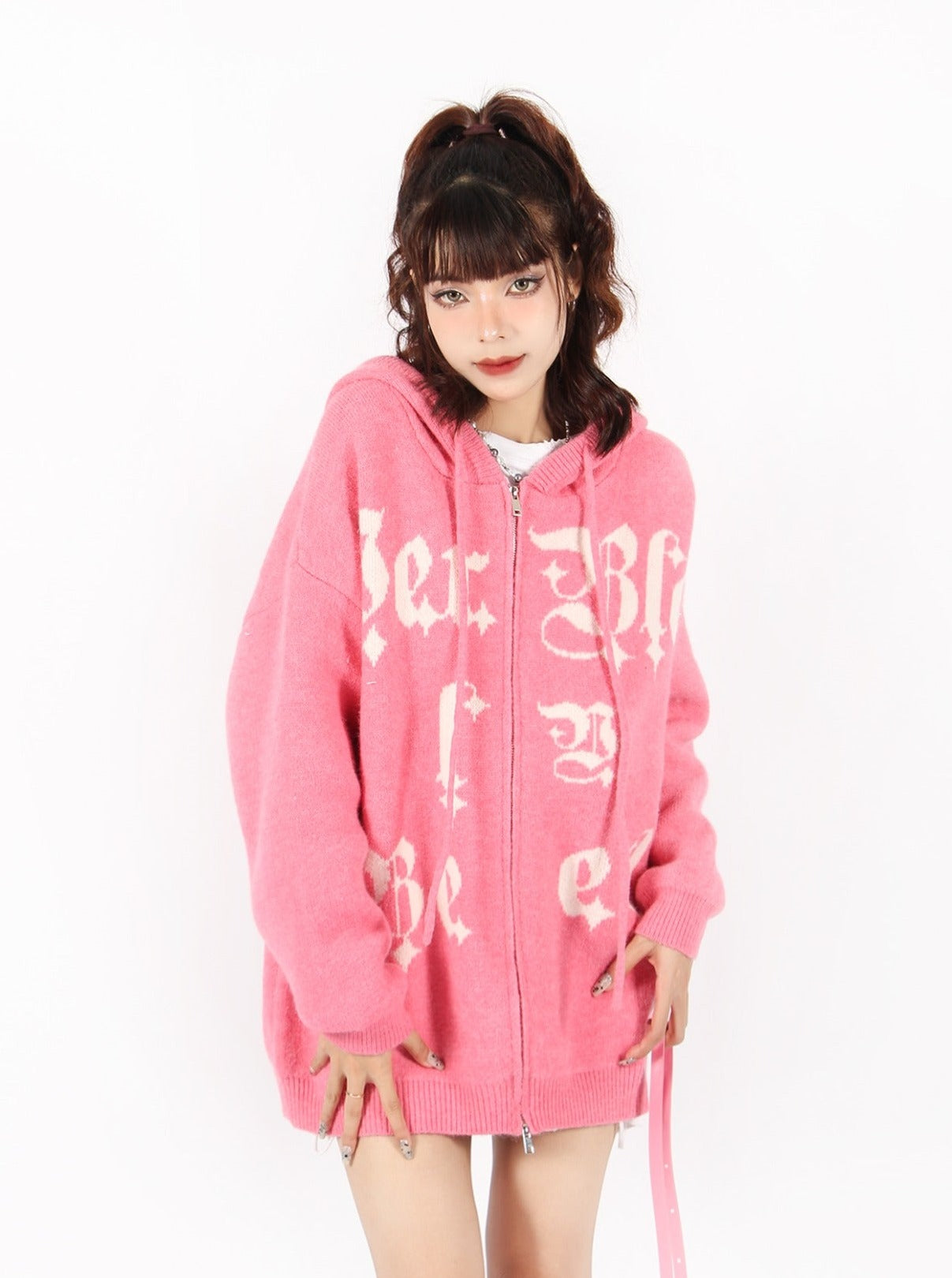 Cozy Knit Zip hoodie