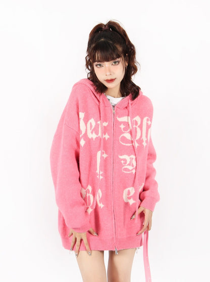 Cozy Knit Zip hoodie