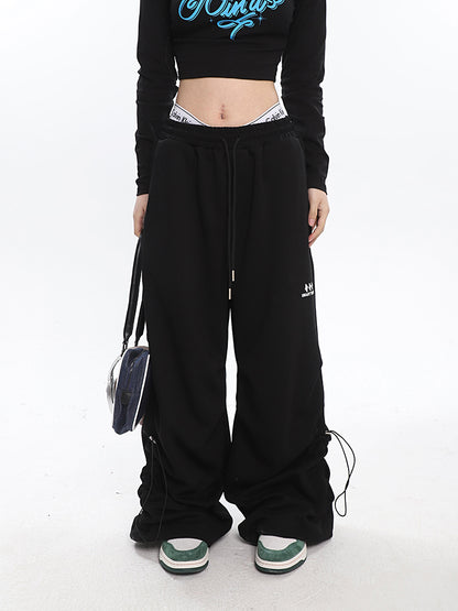 Ruched Baggy Sweatpants