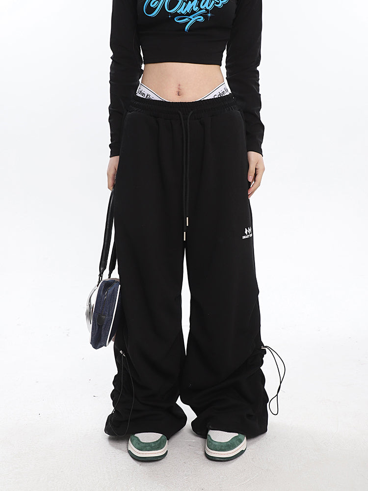 Ruched Baggy Sweatpants