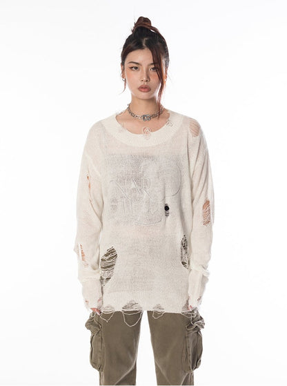 Destroyed Knit Sweater