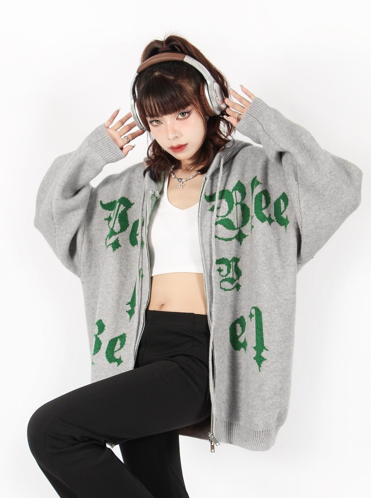 Cozy Knit Zip hoodie