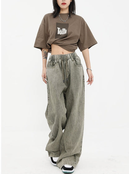 Vintage Washed Baggy Jeans