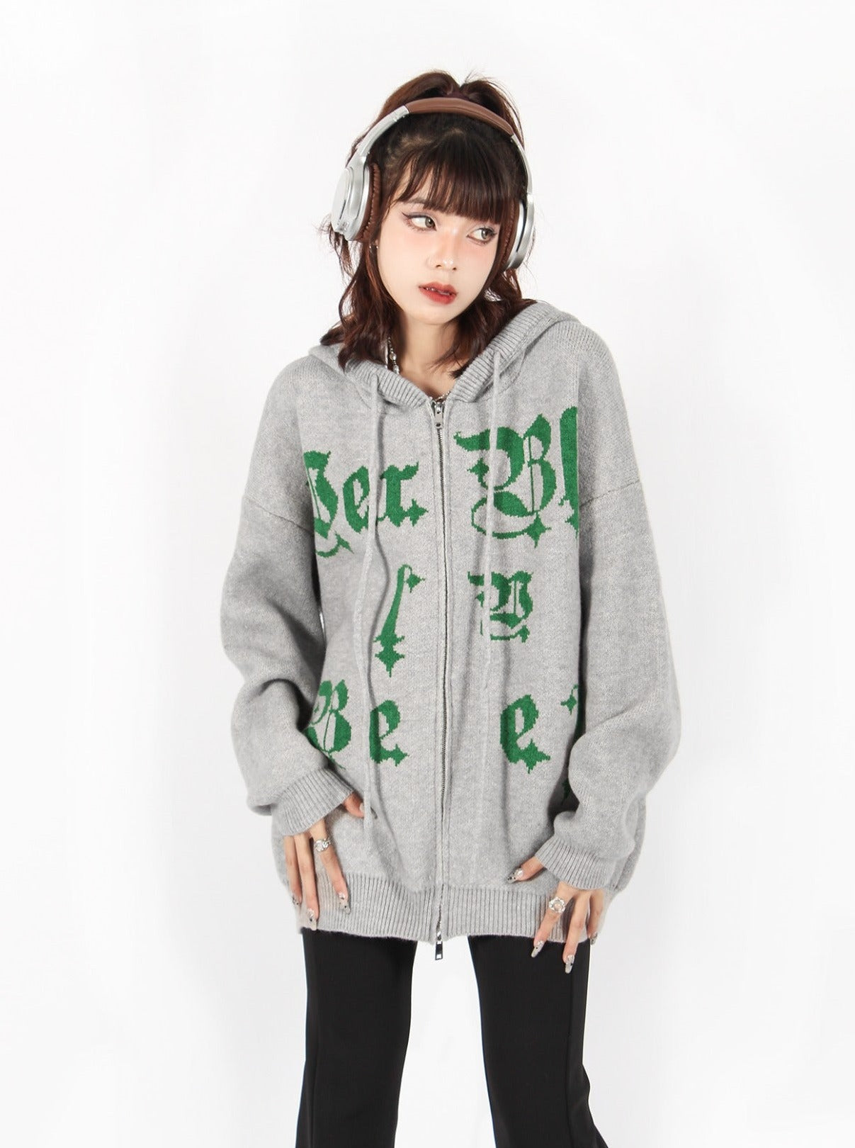 Cozy Knit Zip hoodie