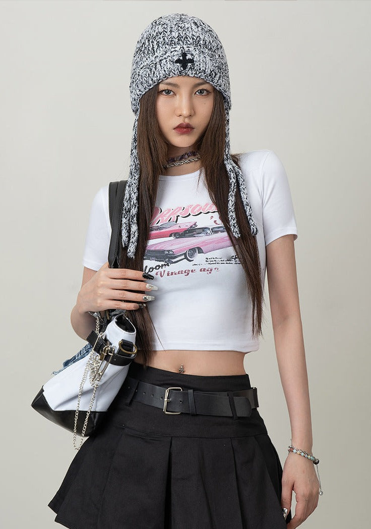 Pink Cadillac Vintage Baby Tee