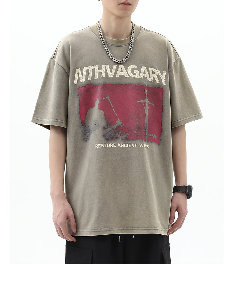 Crucifix Vintage Washed T-Shirt