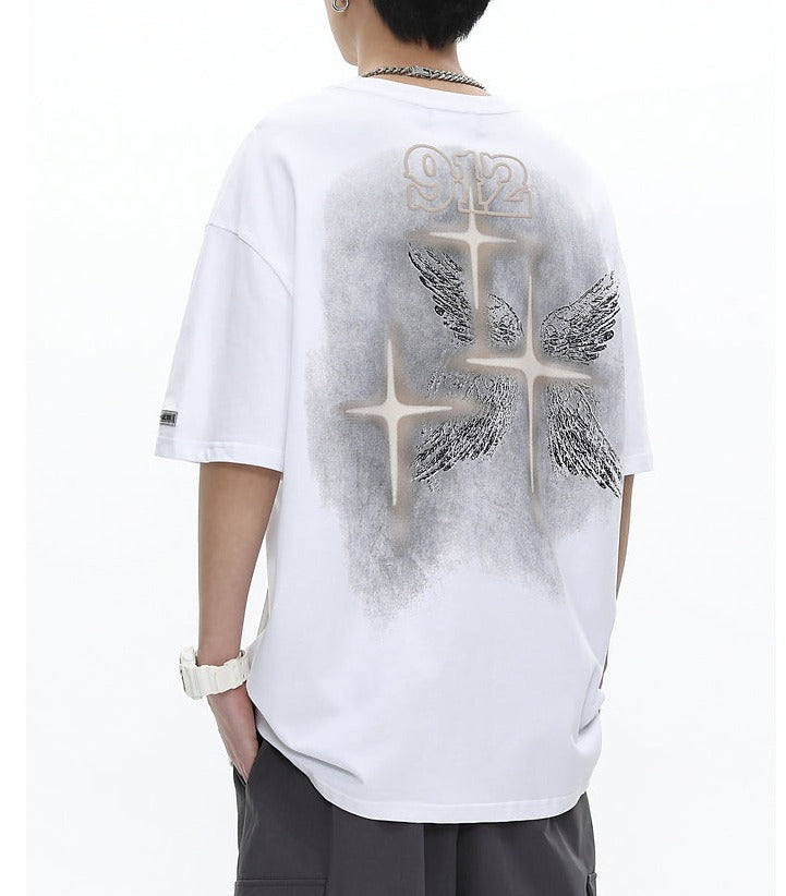 Winged Cross Graphic T-Shirt