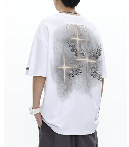 Winged Cross Graphic T-Shirt