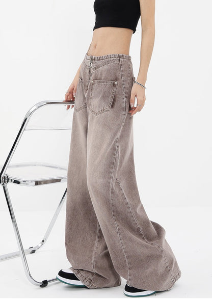 Washed Wide Leg Jeans