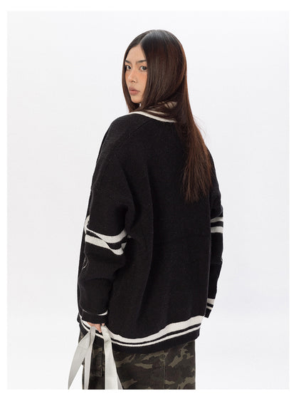 College Knit Polo Sweater