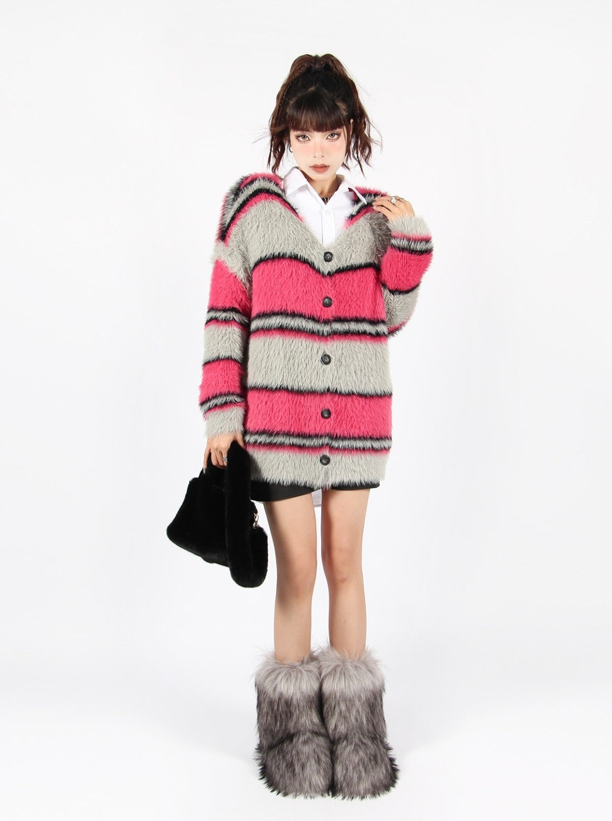 Pastel Striped Cardigan