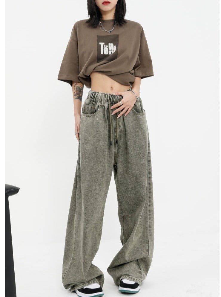 Vintage Washed Baggy Jeans