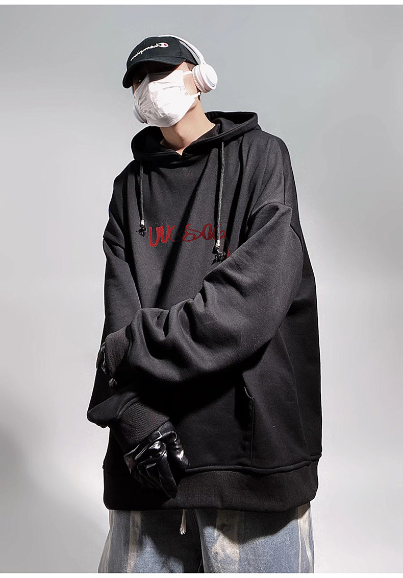 Deconstructed Graffiti Vintage Patch Hoodie