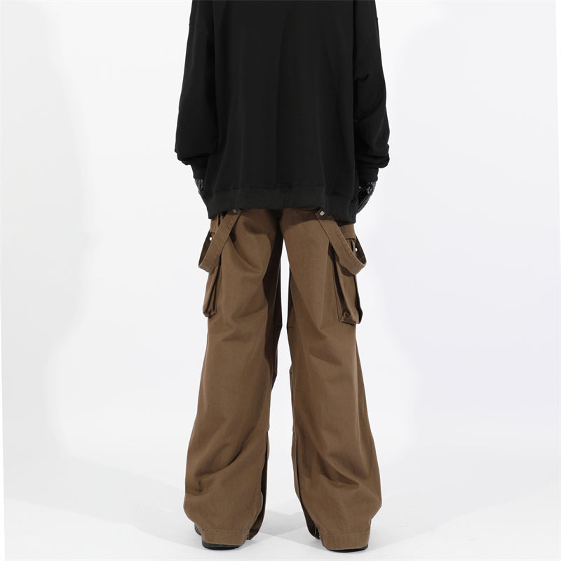 Suspender Strap Cargo Pants