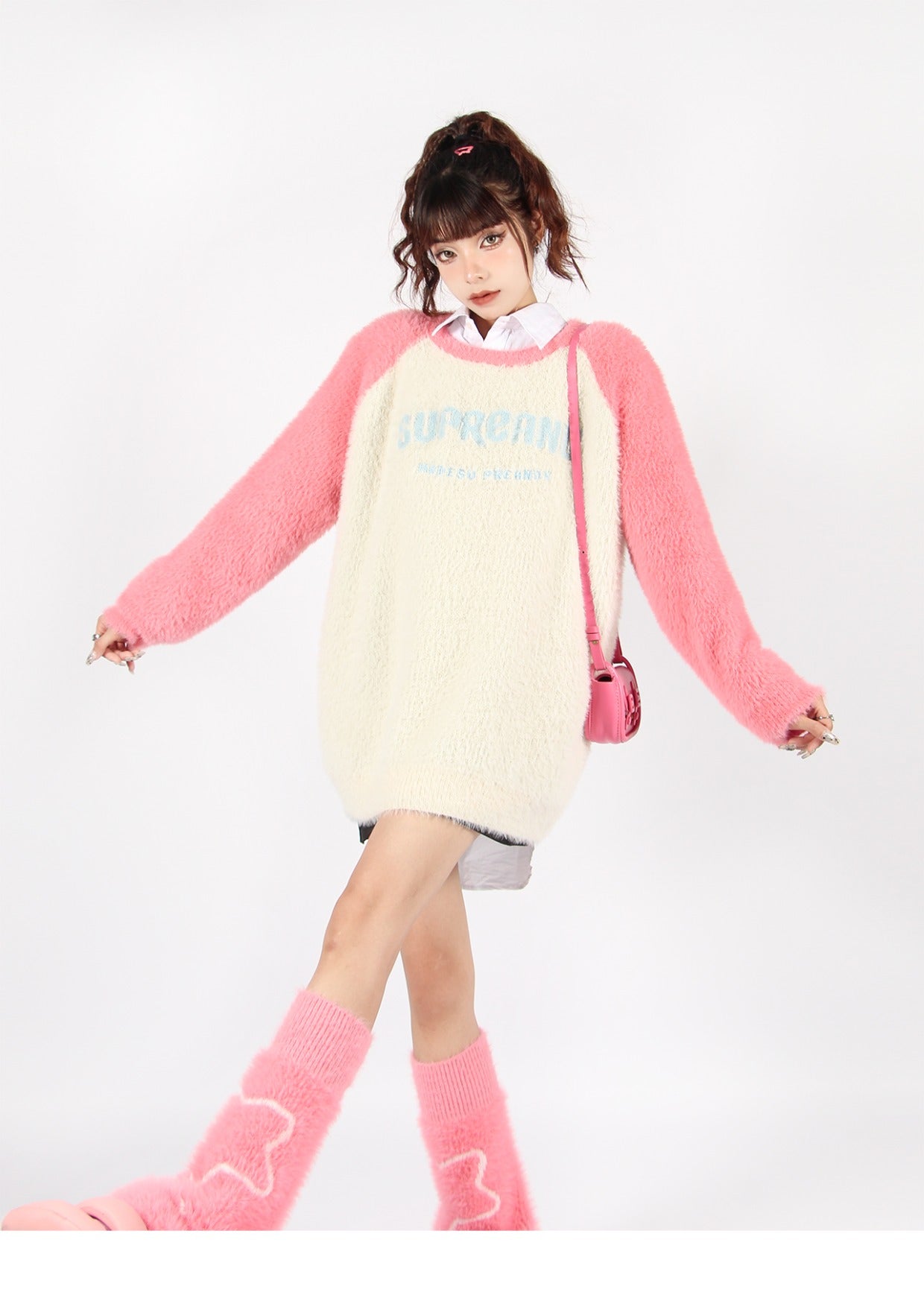 Fluffy Raglan Sweater