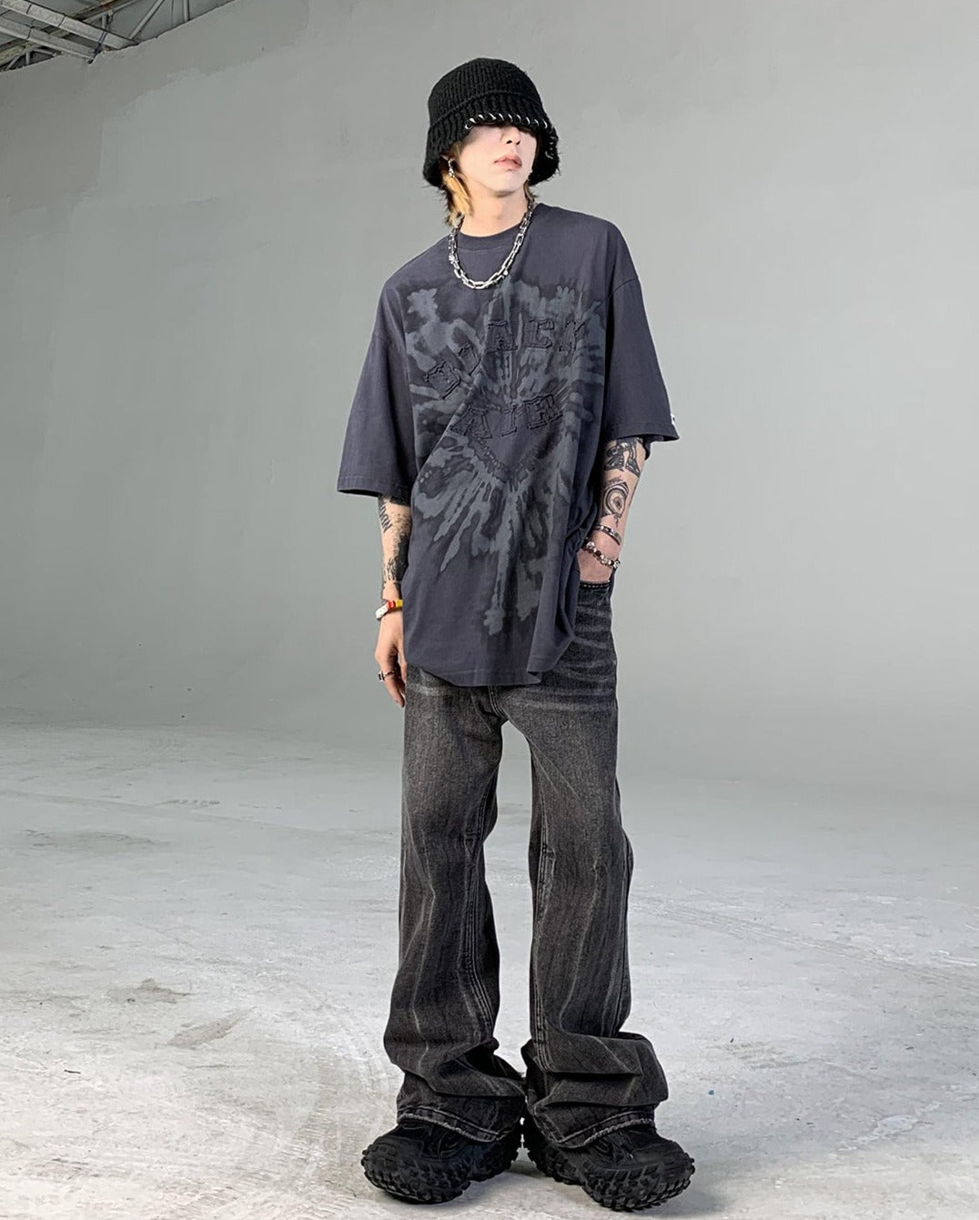 Goth Streetwear Blot Graphic T-Shirt