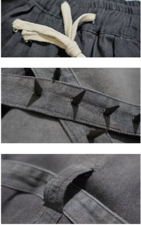 Spiked Cross Strap Jeans