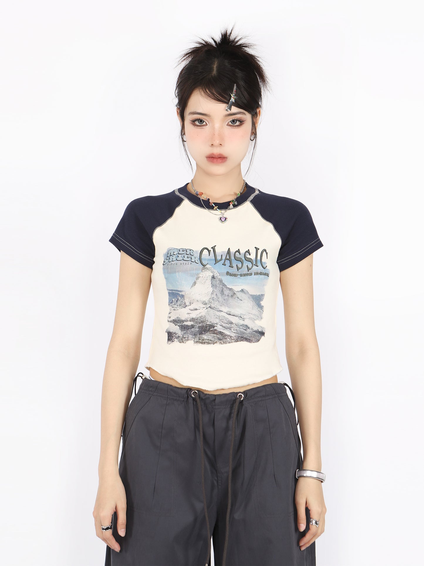 Mountain Classic Raglan Baby Tee