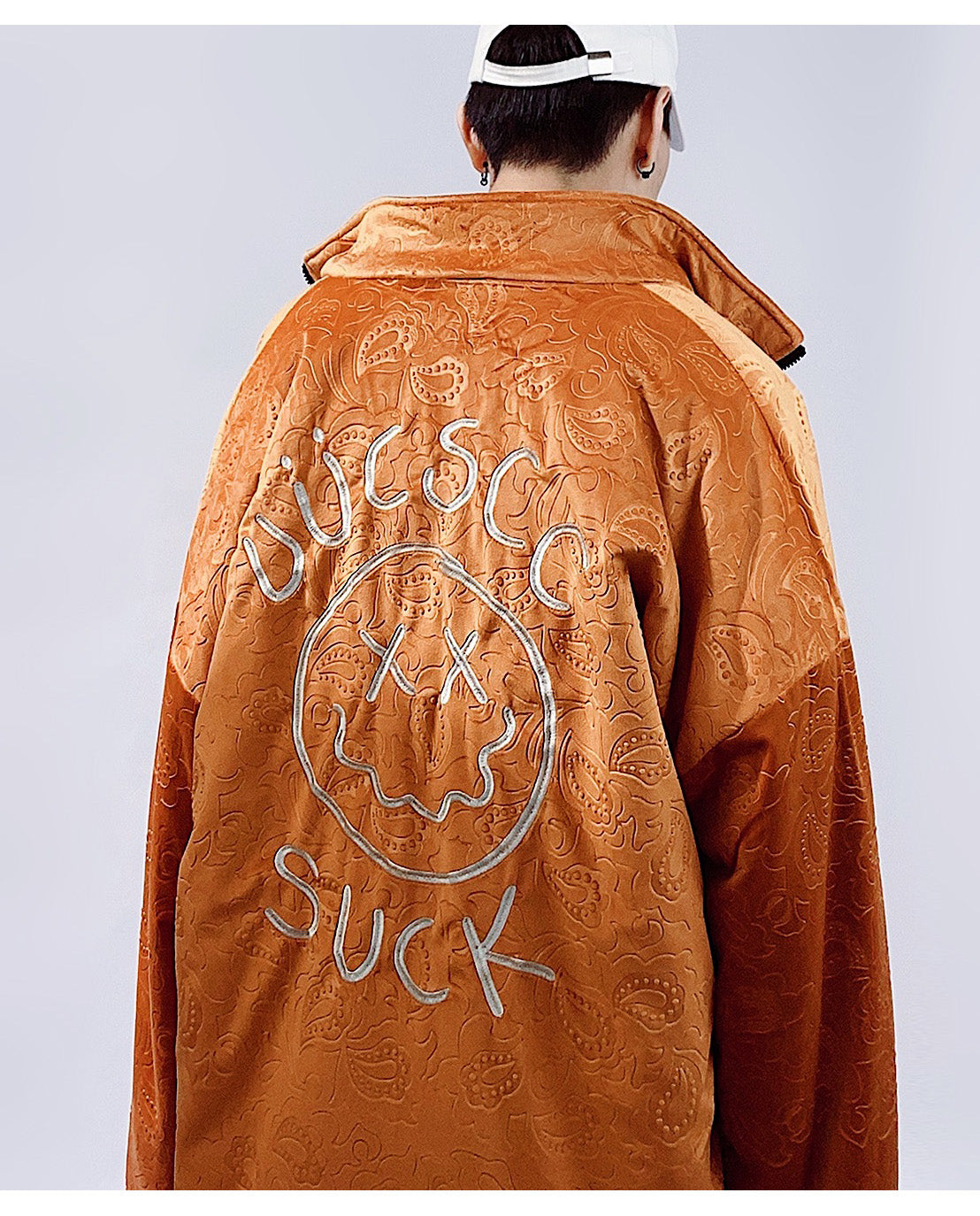 Paisley Velour Bomber Jacket
