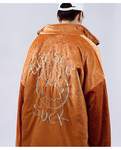 Paisley Velour Bomber Jacket