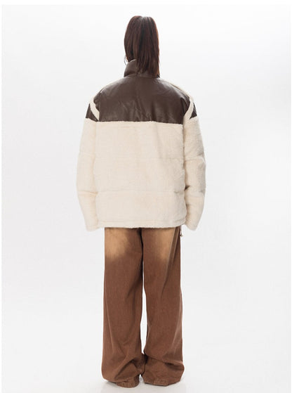 Plush Fur Pleather Jacket