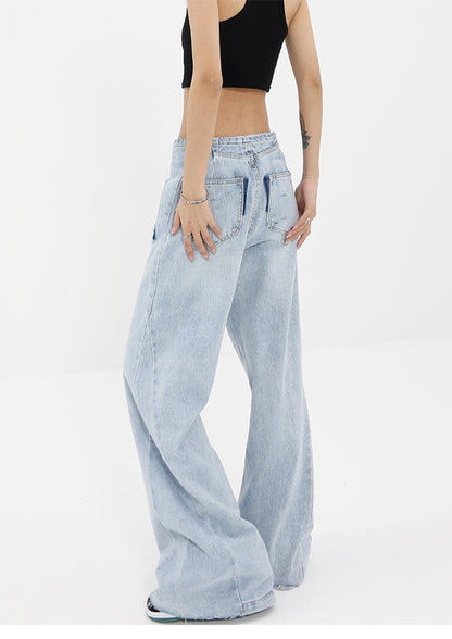 Washed Wide Leg Jeans