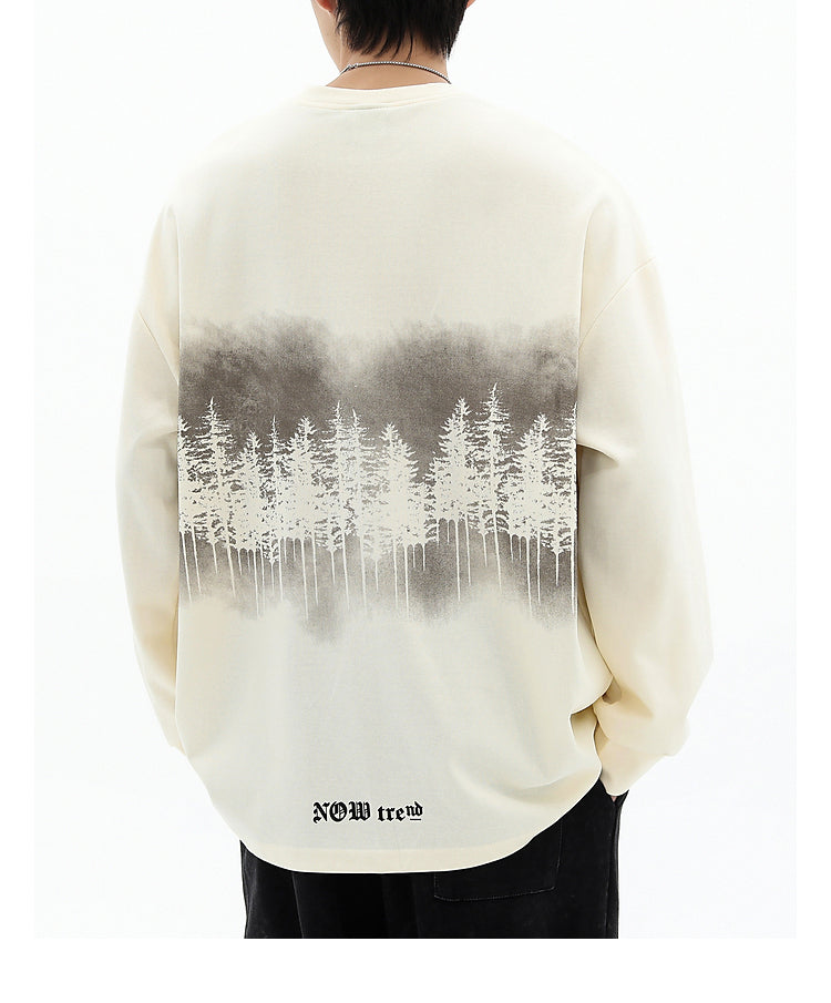 Forest Haze Graphic Long Sleeve Top