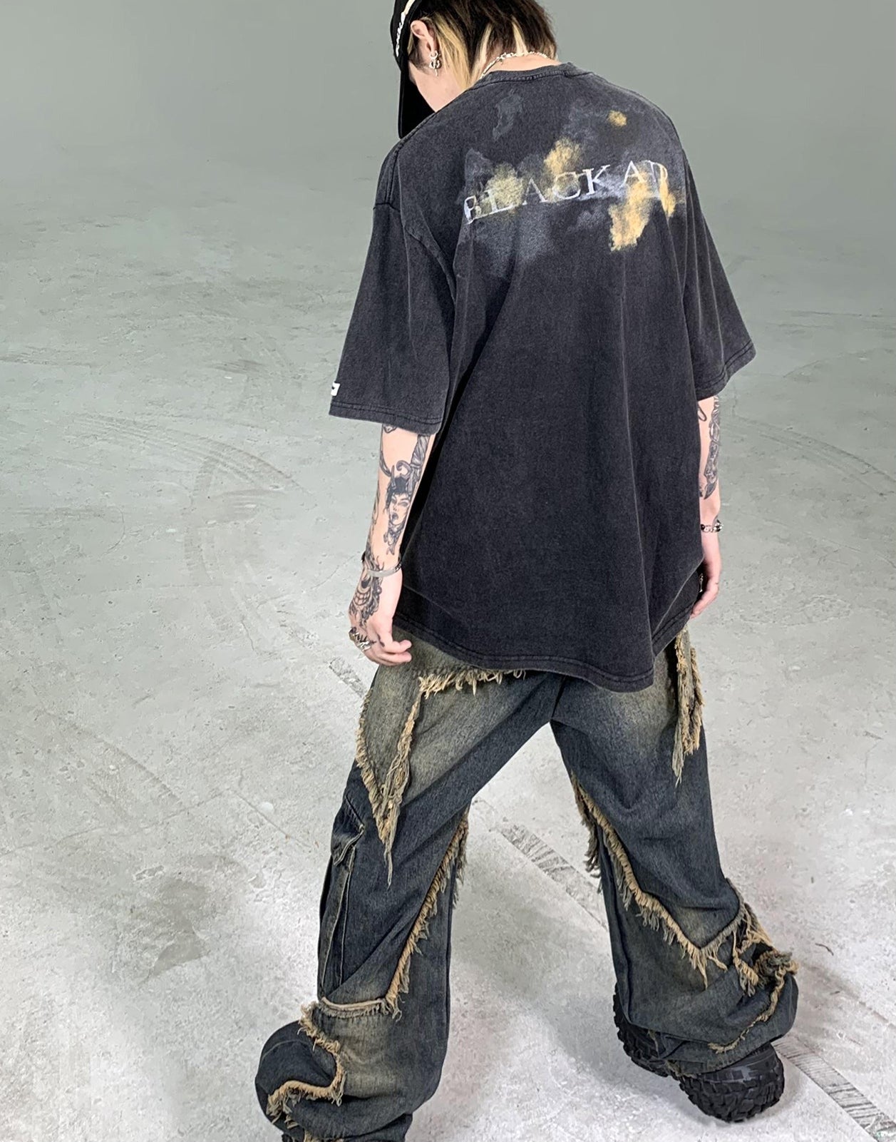 Goth Streetwear Death Horse Graphic T-Shirt