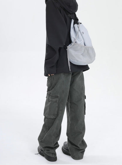 Faded Washed Cargo Pants