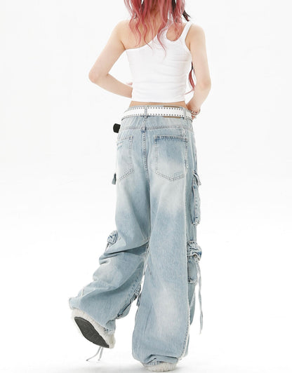 Baggy Ripped Cargo Jeans