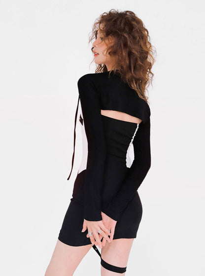 Heart Buckle Mini Dress