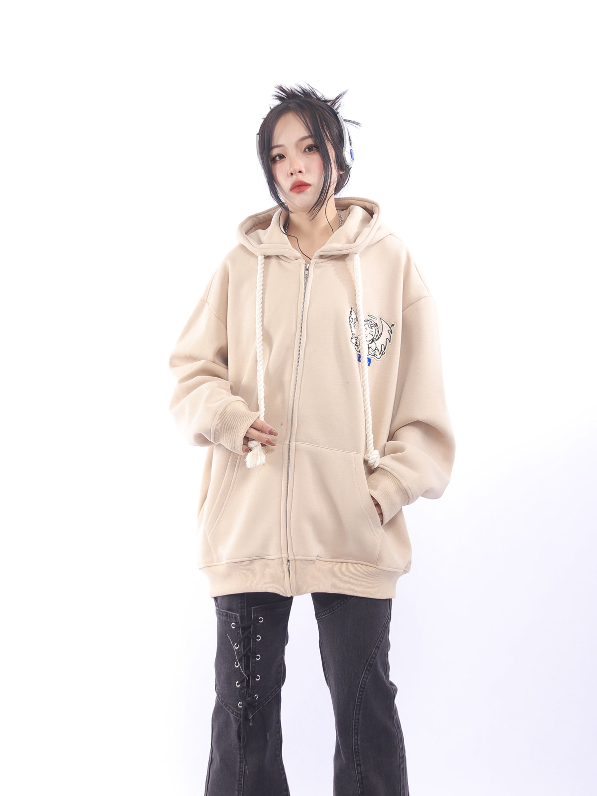 Angel Cloud Fleece Zip Hoodie