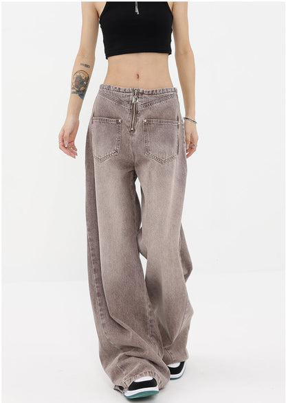 Washed Wide Leg Jeans