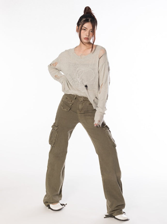 Destroyed Knit Sweater