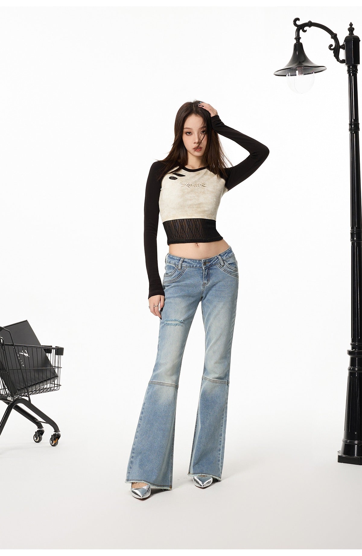 Vintage Raglan Long Sleeve Top