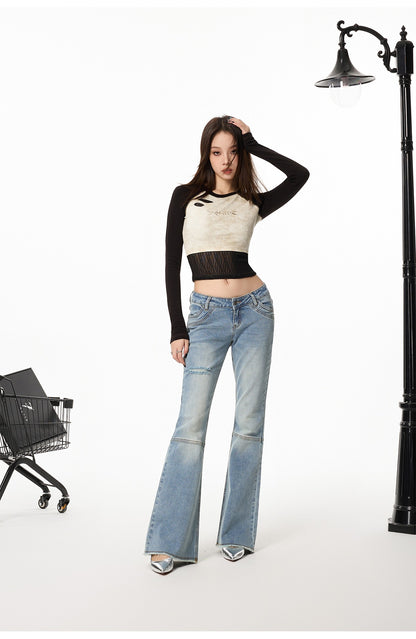 Vintage Raglan Long Sleeve Top