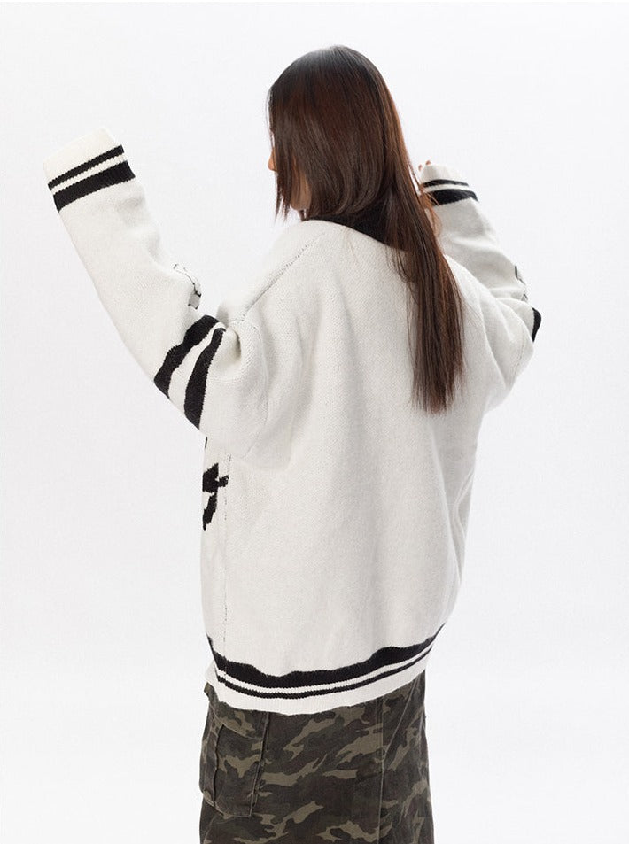 College Knit Polo Sweater